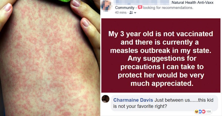 Anti-vaxxer asks how to protect her 3 y/o from Measles, internet doesn’t disappoint